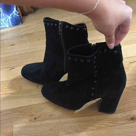 Coach Women’s Black Boots with Studded Detail Size 8 - Picture 1 of 5